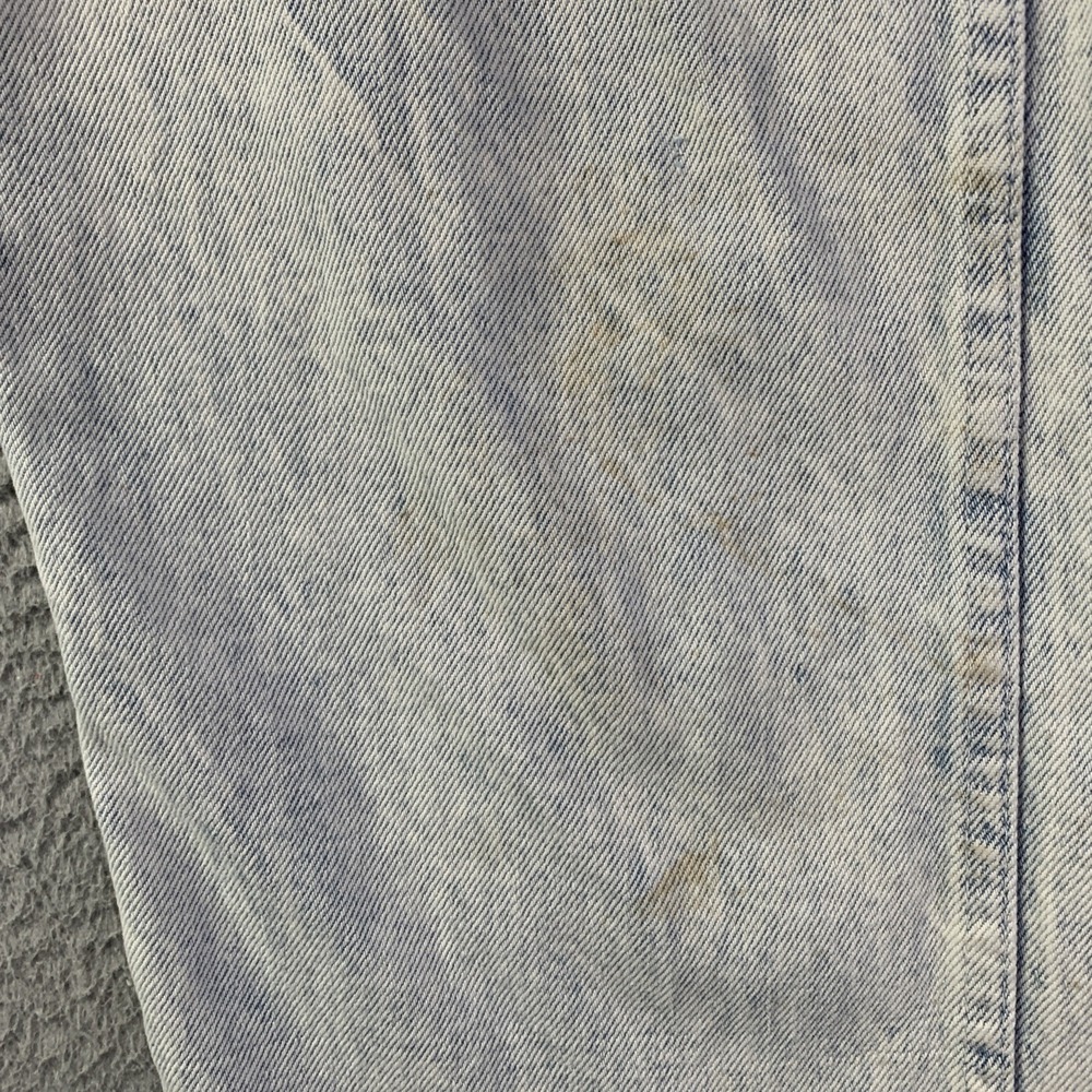 Vintage 1980s Wrangler Acid Wash Jeans Size 34x32 (32x29) Made In USA - Picture 3 of 16